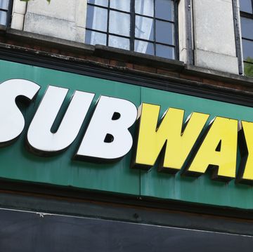 subway store sign, on building exterior
